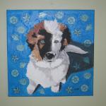 "Loki"  12" x 12" acrylic