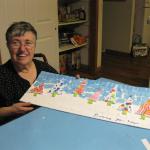 Donna creates a Winter Landscape.